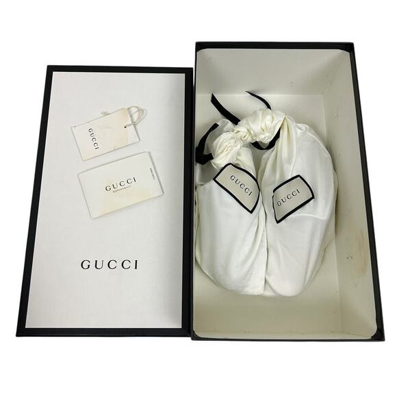 Gucci Silver Glitter Princeton Horsebit Slide Mule Loafers 5.5 - Picture 13 of 13